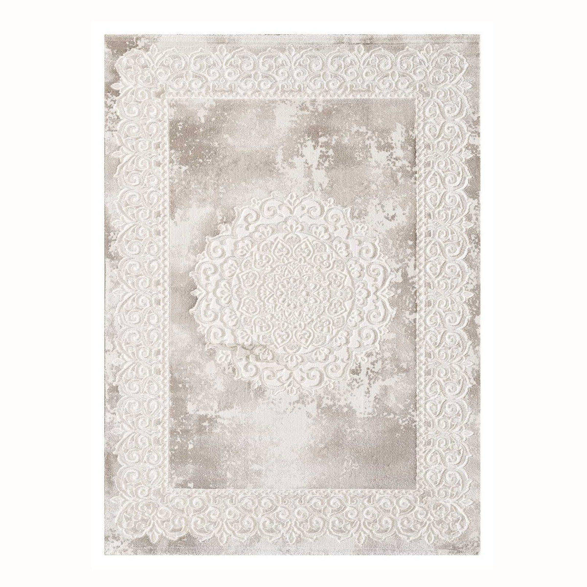 Tapis style oriental Khy Balrod – Certifié Oeko-Tex | Beige