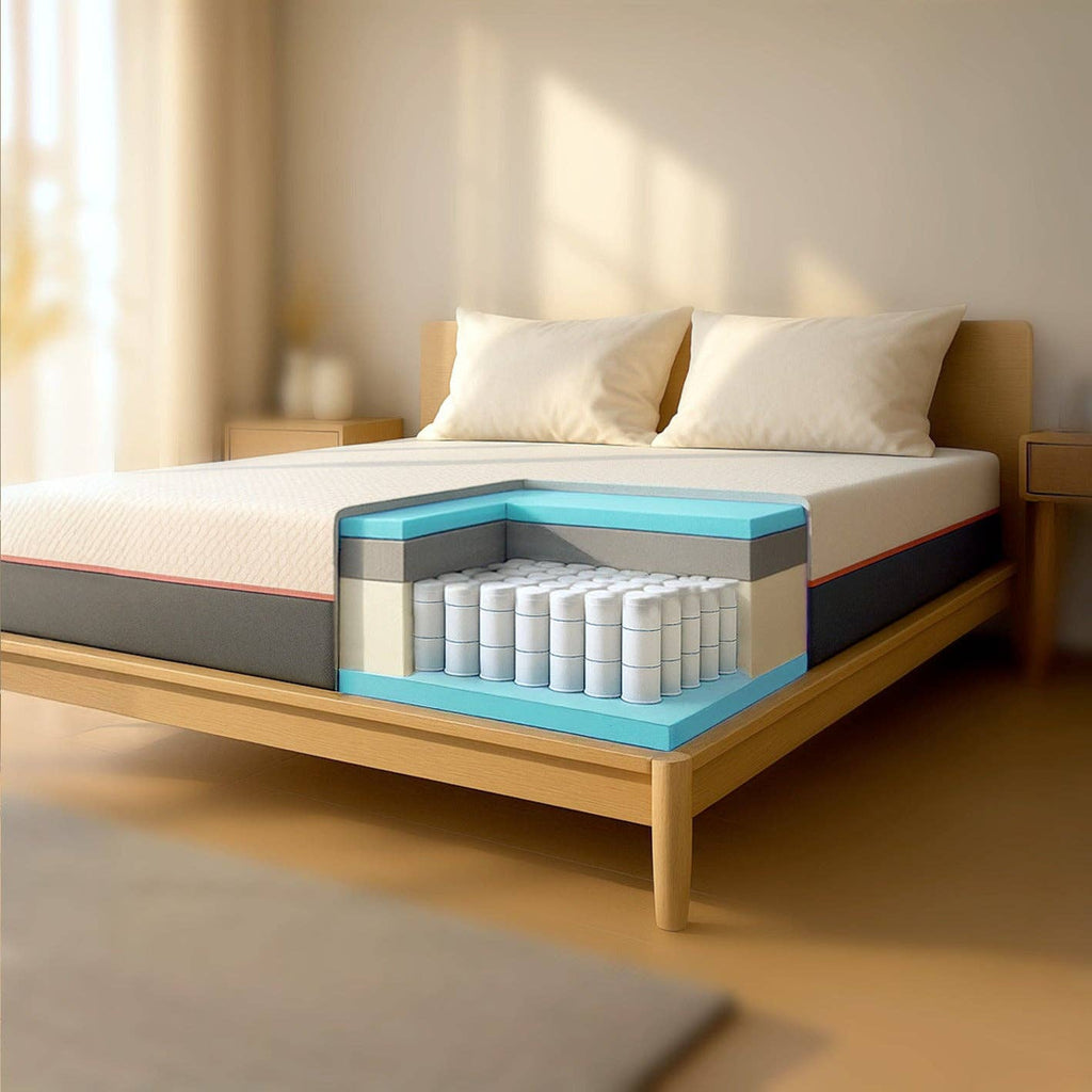 Matelas Memory Foam Breeze & Ressorts Ensachés — Déhoussable | Fabriqué en Italie
