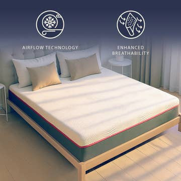 Matelas Memory Foam Breeze & Ressorts Ensachés — Déhoussable | Fabriqué en Italie