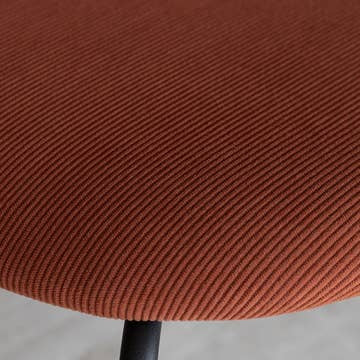 Ensemble salle à manger Callao & Riva – Table noyer 200x90 cm + 6 chaises velours terracotta