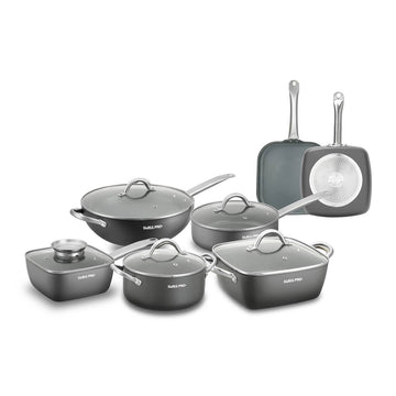 Ensemble 12 Pièces Ustensiles de Cuisine Aluminium – Wok, Poêles & Casseroles
