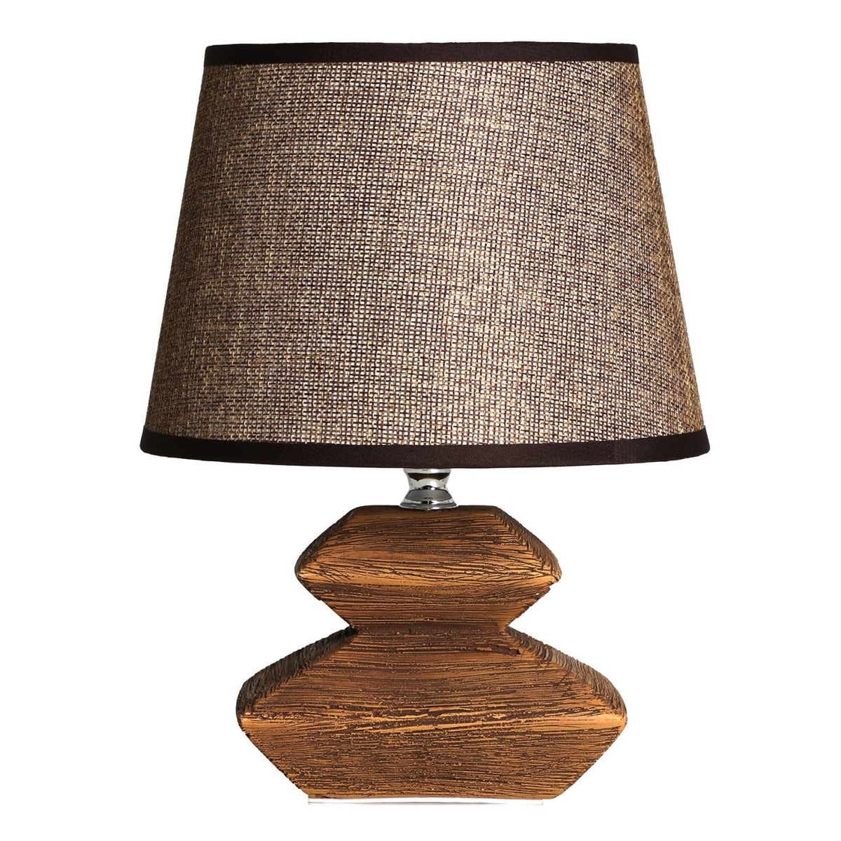 Lampe de table en céramique marron – Ø18 x H24 cm | Maison4SDesign