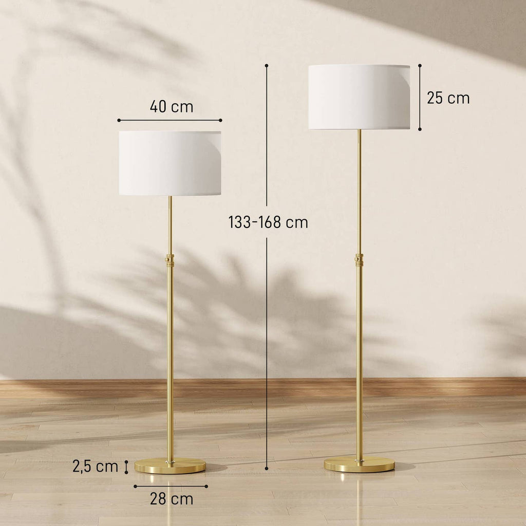 Lampadaire Doré Réglable avec Télécommande RF – Lumière & Ambiance sur Mesure