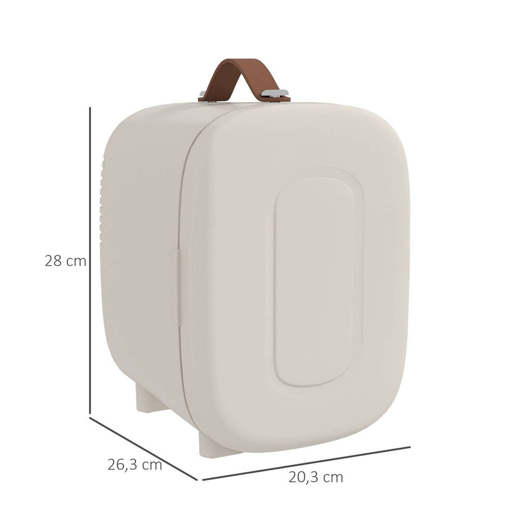 Beauty Fridge Mini Réfrigérateur Cosmétique 4L – Crème Blanc, Chaud & Froid