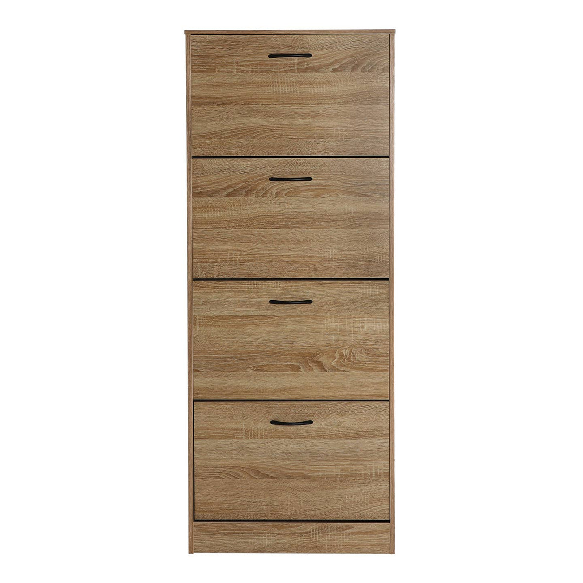 Meuble à Chaussures Colonne en Bois MDF – Marron, 60 × 24 × 151 cm