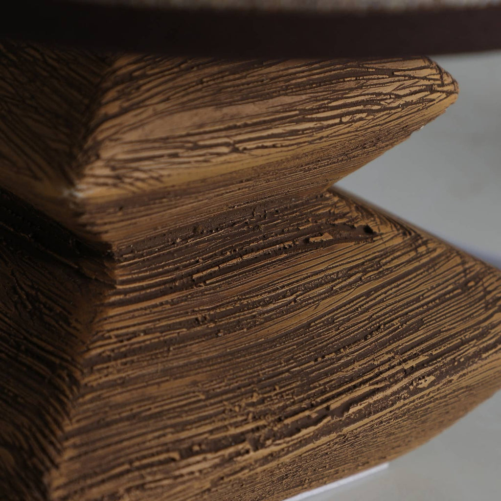 Lampe de table en céramique marron – Ø18 x H24 cm | Maison4SDesign