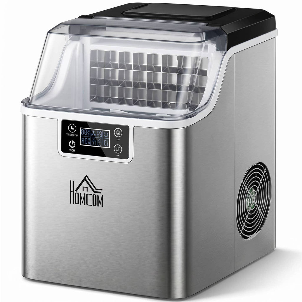 Machine à glaçons compacte 20 kg/jour – Inox avec auto-nettoyage