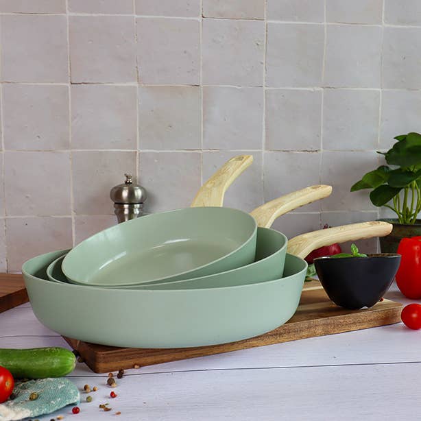 Set 13 Pièces Cuisson Colorama Céladon – Aluminium Anti-adhésif Induction