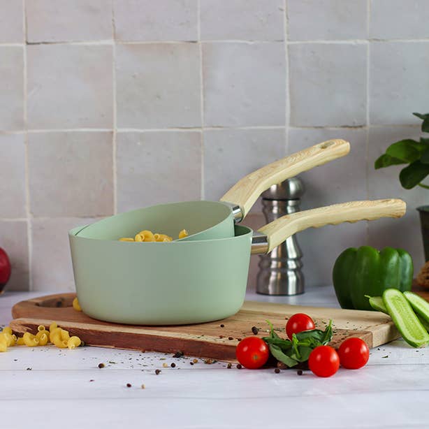 Set 13 Pièces Cuisson Colorama Céladon – Aluminium Anti-adhésif Induction