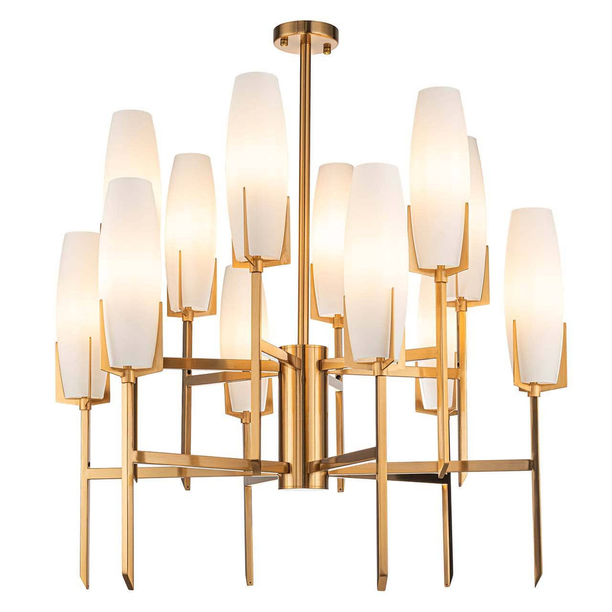 Suspension Luminaire Métal & Cristal – 92×92×99 cm Design Grand Format