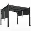 Pergola de jardin 3 x 3 m avec auvent coulissant