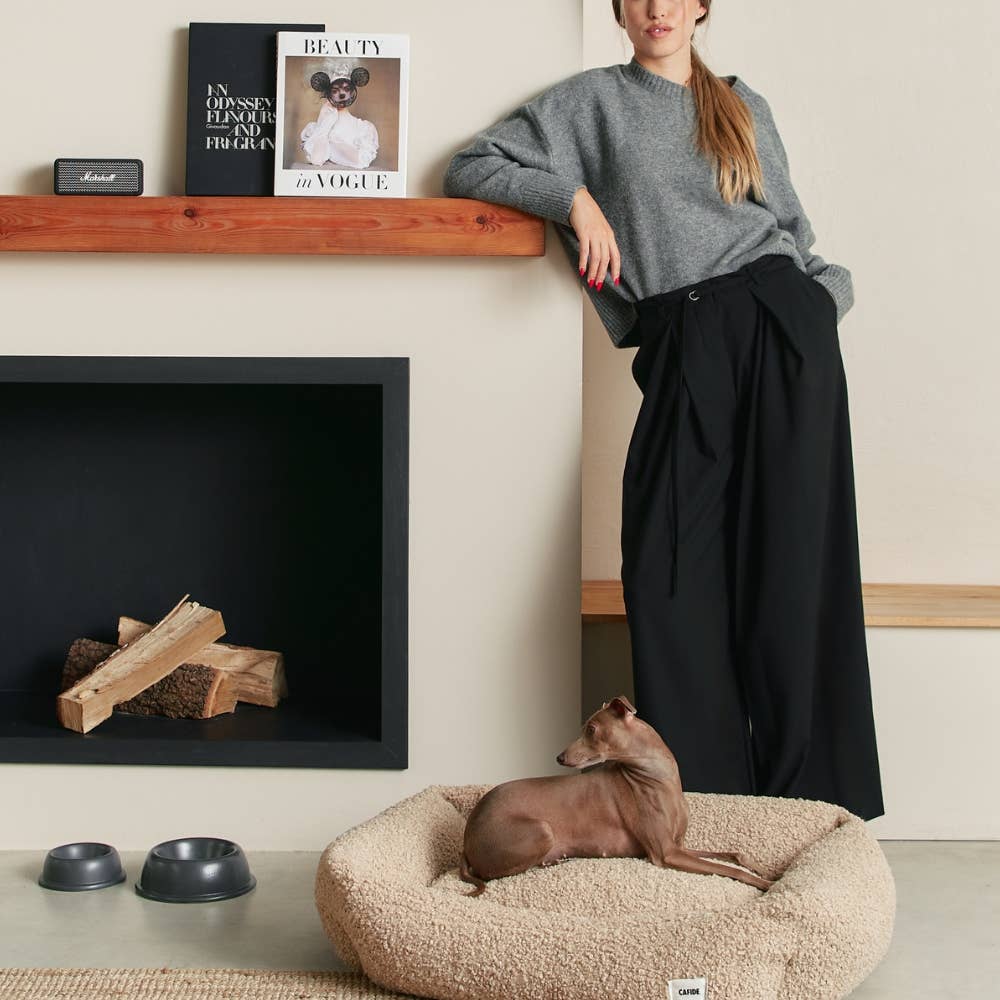 Lit pour chien de berger beige, Snozy