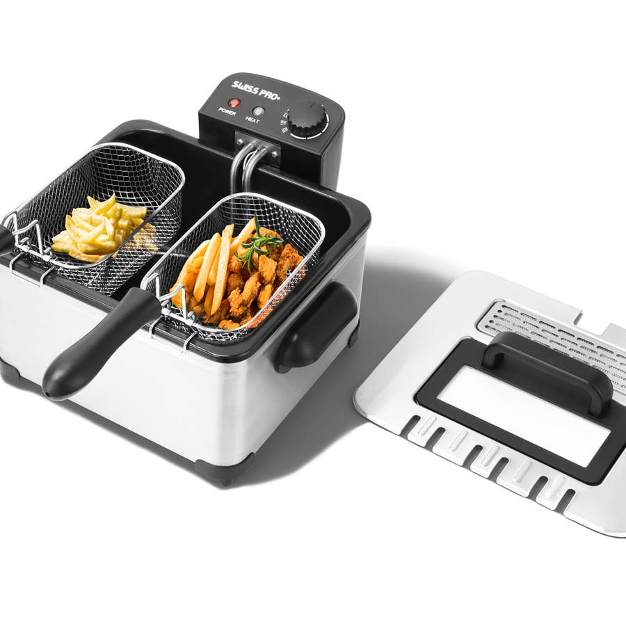 Friteuse SP-DRY5L 5L – Acier Inoxydable avec 3 Paniers