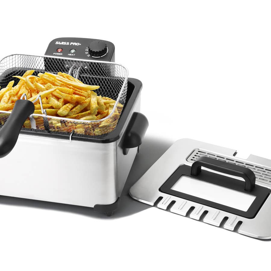 Friteuse SP-DRY5L 5L – Acier Inoxydable avec 3 Paniers
