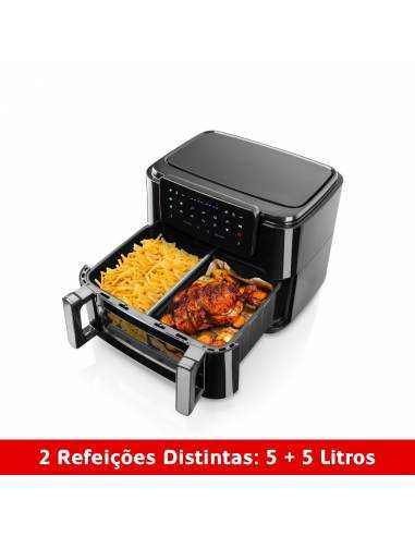 Friteuse Numérique sans Huile HAEGER Super Cook 10L - 10 L, 10 Programmes, 2 Cuves, 2600 W