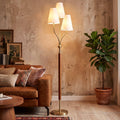 Lampadaire 3 Têtes | Abat-jours en Lin | H. 165 cm